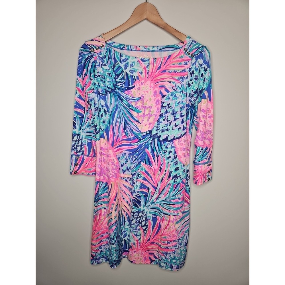 Lilly Pulitzer Sophie Dress S SPF 50+ Preppy Coastal Nautical Gypset Paradise